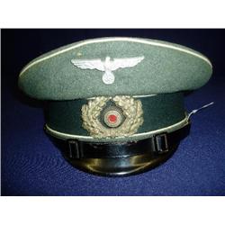 WWII GermanEnlisted Visor Hat