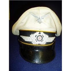 WWII German Enlisted Luftwaffe Summer Visor Hat