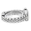 Image 4 : Rolex Ladies Stainless Steel Quickset Salmon Dial Diamond Lugs Date Wristwatch