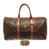 Image 1 : Celine Brown Coated Canvas Macadam Two Way Travel Bag