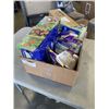 Image 1 : NEW CASE OF KLEENEX, PACK OF MR SIGA SCRUB SPONGES, AND 6 PACKS OF DISPOSER AND PIPE CLEANER