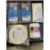 Image 2 : 2 NEW 15FT ROPE, AQUARIUM SEALANT, ROLL OF PVC PEEL AND STICK BANDING, AND GLOSS HEAVY GEL, AND NEO 