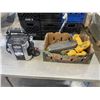 Image 1 : BATTERY BOOSTER, DEWALT DRILLS WITH BATTERIES AND CD PLAYER