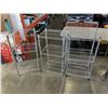 Image 1 : 3 METAL 3 TIER RACKS 14" X 18" X 35"