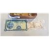 Image 2 : ASSORTED WORLD CURRENCIES, AND 3 SILVER SPOONS