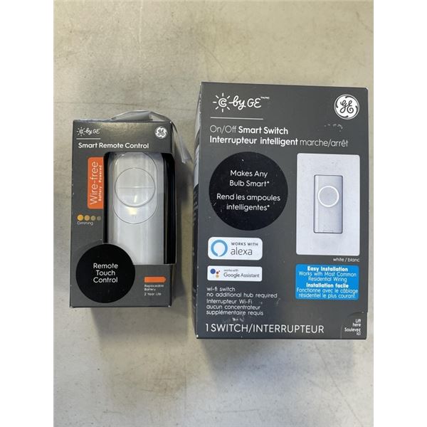GE ON/OFF SMART SWITCH AND GE SMART REMOTE CONTROL - TOTAL RETAIL $129