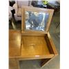 Image 2 : VINTAGE DESK W/ FLIP UP STORAGE AND MIRROR