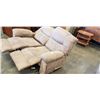 Image 3 : BROWN MICROFIBRE DOUBLE RECLINING LOVESEAT