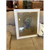 Image 1 : 'TRETCHIKO' SIGNED AND FRAMED CLOTH PAINTING