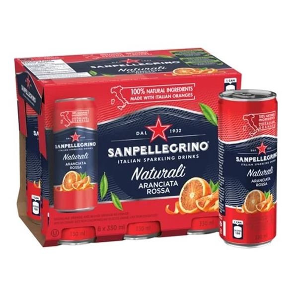 2 CASES OF SAN PELLEGRINO 48 CANS TOTAL - $28 PER CASE, BEST BEFORE 07/24