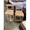Image 1 : 2 SOLID MAPLE CUSTOM BAR STOOLS