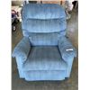 Image 1 : BLUE FABRIC ROCKER RECLINER