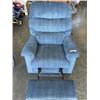 Image 2 : BLUE FABRIC ROCKER RECLINER