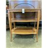 Image 1 : ANTIQUE 2 TIER SIDE TABLE, VERY GOOD ORIGINAL CONDITION