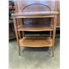 Image 3 : ANTIQUE 2 TIER SIDE TABLE, VERY GOOD ORIGINAL CONDITION