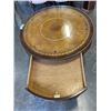Image 2 : LARGE ENTRY PARLOUR TABLE W/ DRAWER AND GLASS TOP