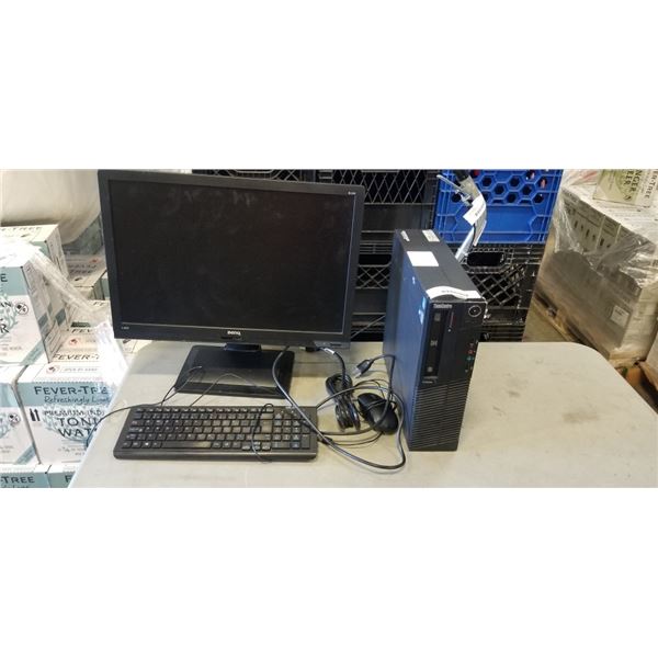 LENOVO I5 3RD GEN THINKCENTRE WITH WINDOWS 10 UPDATE, RESET READY TO USE, WITH KEYBOARD, MONITOR AND