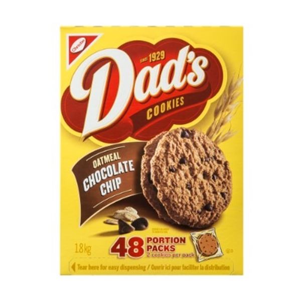 4 BOXES OF DADS COOKIES 48 PORTION PACKS PER BOX, 192 PORTIONS TOTAL - RETAIL $24 PER BOX, TOTAL RET