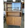 Image 1 : VINTAGE GLASS DOOR CABINET