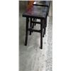 Image 2 : 2 BLACK SADDLE BAR STOOLS