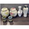 Image 1 : 2 SADLER LIDDED JARS, WADE IRISH MINIATURE VASES, LENOX AND CHINESE VASE