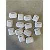 Image 2 : APPROX 14 APPLE AIRPOD CASES, ALL HAVE ONE EARBUD, SOME HAVE BOTH