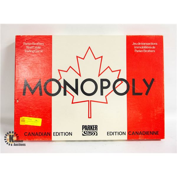 VINTAGE CANADIAN MONOPOLY BOARD GAME