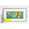 SMALL SIGNED TOUCAN PAINTING