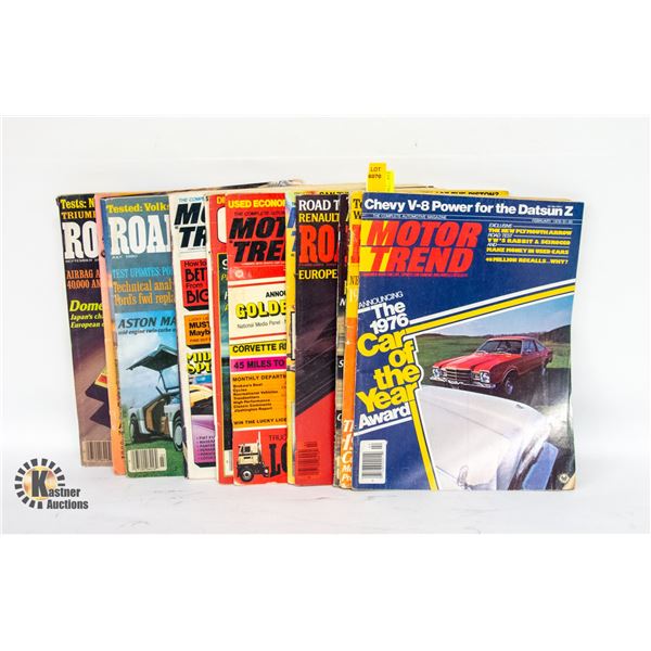 LOT ASSORTED VINTAGE SPORTS CAR MAGAZINES