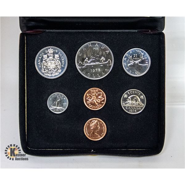 1978 CANADA PROOF COIN SET IN CASE