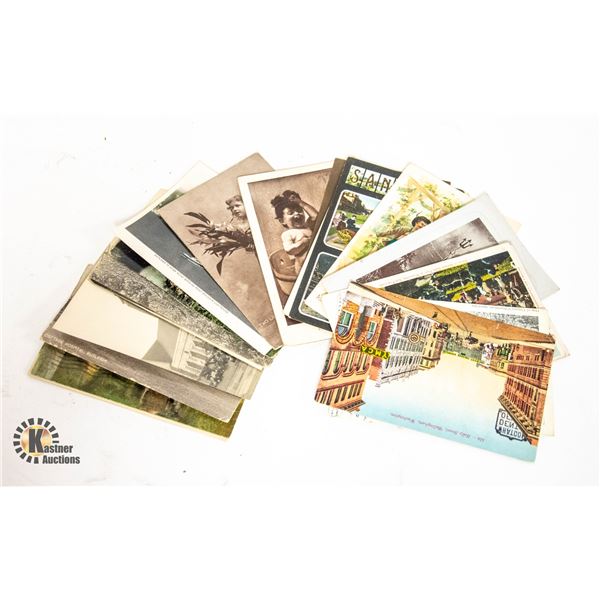 LOT OF 20 1900S ANTIQUE POST CARDS