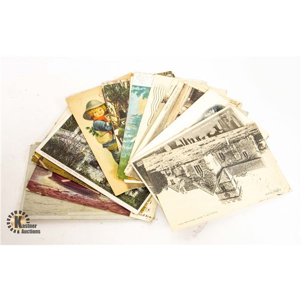 LOT OF 20 1900S ANTIQUE POST CARDS