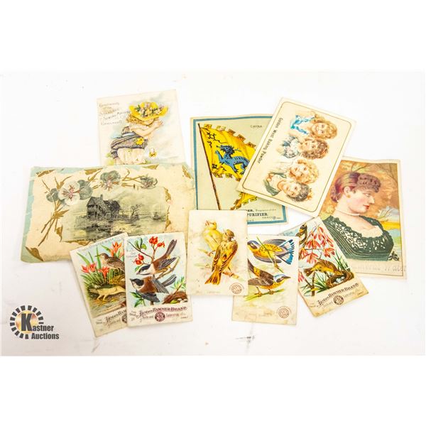 LOT OF 10 1800S PORTLAND ADVERTISING CARDS