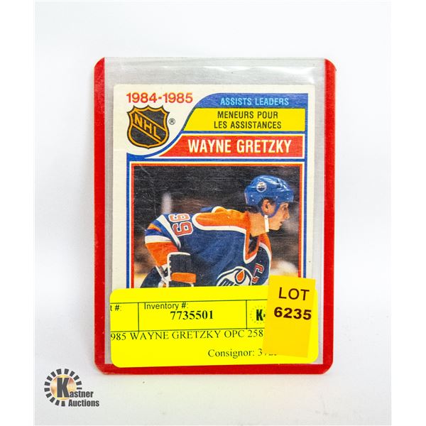 1985 WAYNE GRETZKY OPC 258