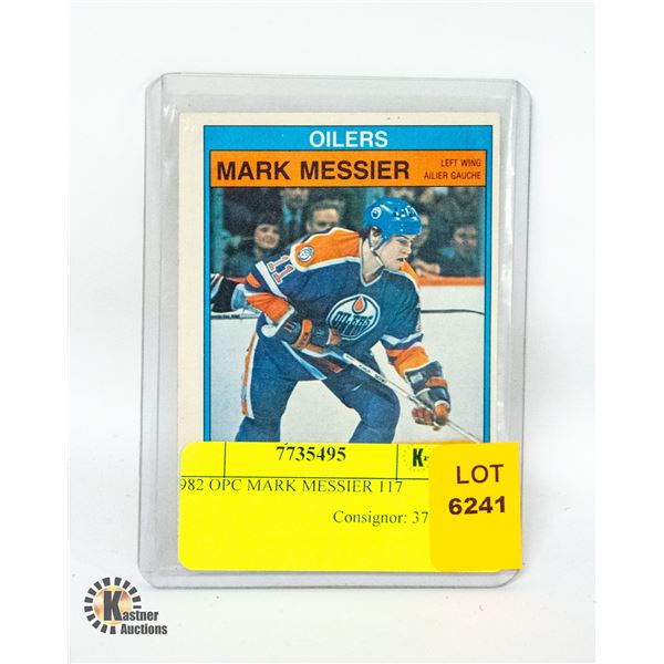 1982 OPC MARK MESSIER 117
