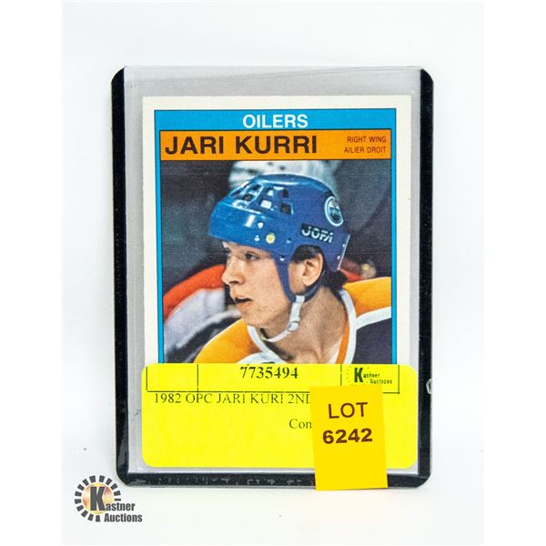 1982 OPC JARI KURI 2ND CARD 111