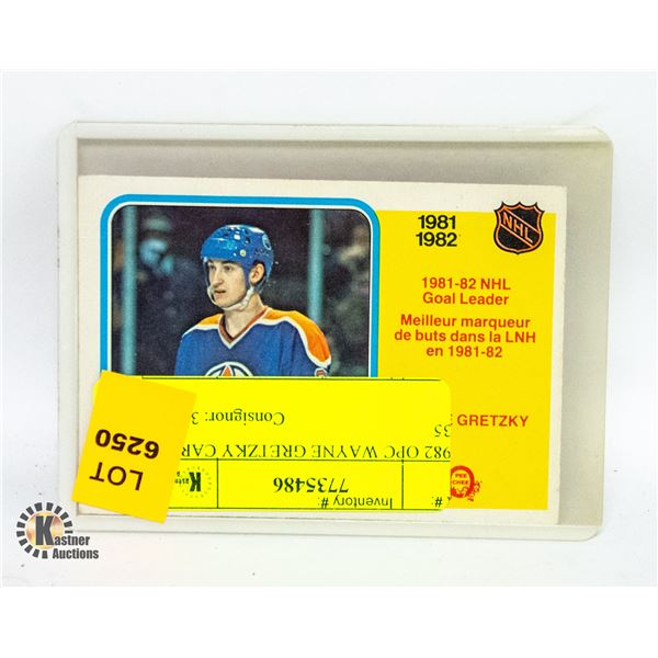 1982 OPC WAYNE GRETZKY CARD 235