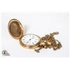 Image 2 : ANTIQUE GOLD PLATED HUNTER POCKET WATCH AS IS