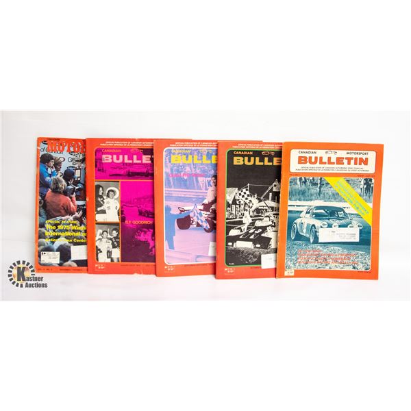 LOT OF 5 1970S  MOTORSPORT RACING MAGAZINE