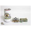 Image 1 : LOT OF 2 WADE WHIMSEY BUILDINGS CERAMIC