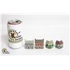 Image 1 : LOT OF 4 WADE WHIMSEY BUILDINGS CERAMIC