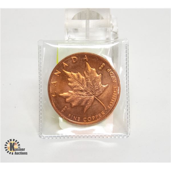 1 OZ CANADA COPPER BULLION COIN