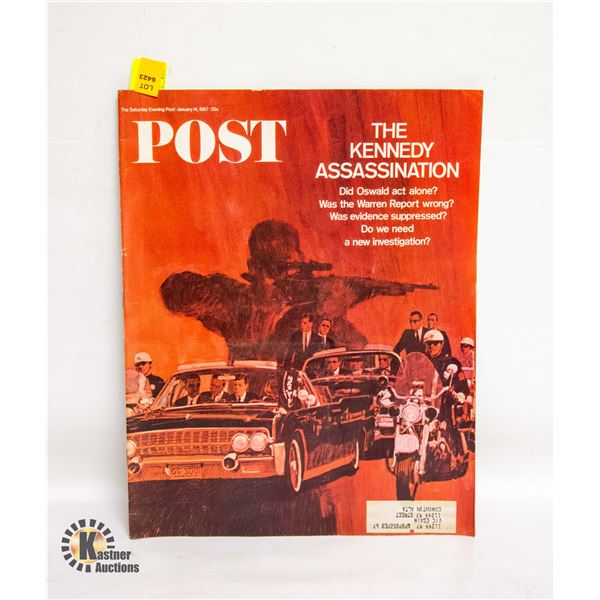 1967 JFK ASSASSINATION SATURDAY EVENING POST