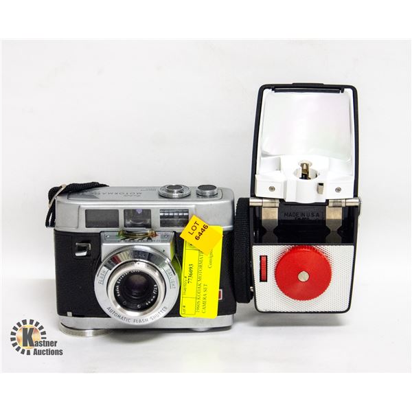 1960S KODAK MOTORMATIC 35MM CAMERA SET