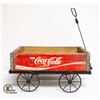 Image 1 : ANTIQUE COKE CRATE W CUSTOM DECOR WAGON