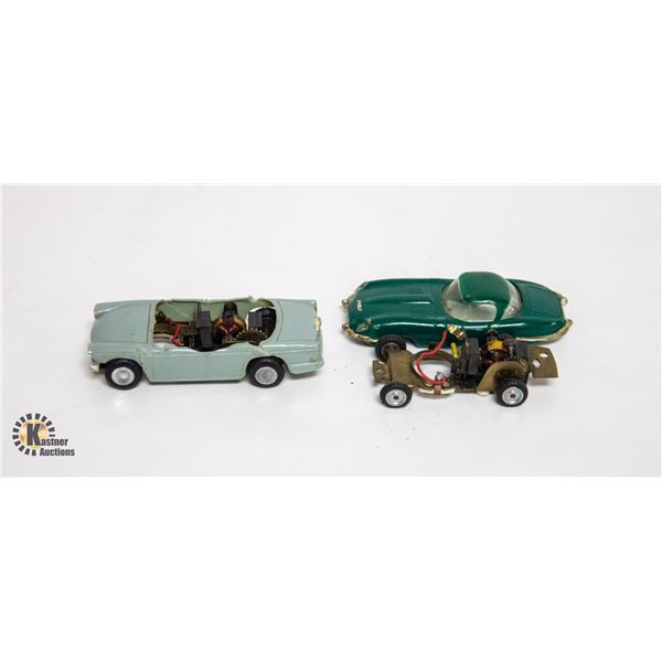 LOT 2 1960S TRIANG MINIC HO SLOT CARS