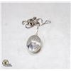 Image 1 : STERLING SILVER CHAIN & LOCKET