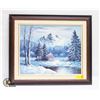 Image 1 : J CLARK SIGNED ORIG OIL ON CANVAS PAINTING