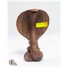 Image 1 : HAND CARVED WOODEN COBRA