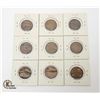 Image 2 : LOT OF 9 1901 TO 1917 CANADA LARGE CENTS